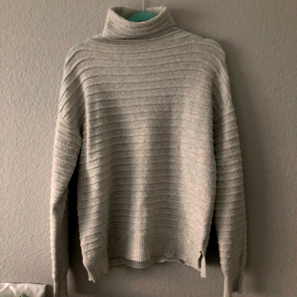 Marled Long Gray Sweater